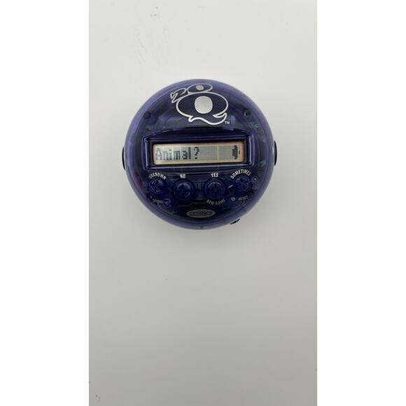 Radica 20Q 20 Questions Electronic Handheld Game 2005 Purple Tested & Works - Picture 9 of 11